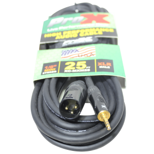 25 Ft. Unbalanced 1/8" (3.5mm) TRS-M Mini to XLR3-M High Performance Audio Cable - Image 2