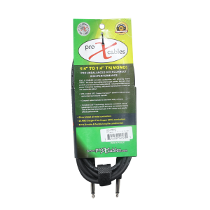 10 Ft. Unbalanced 1/4" TS-M to 1/4" TS-M High Performance Audio Cable - Image 3