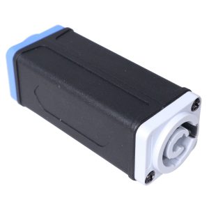 PowerKon cable Coupler Adapter Blue Power In to Gray Power Out - Image 2