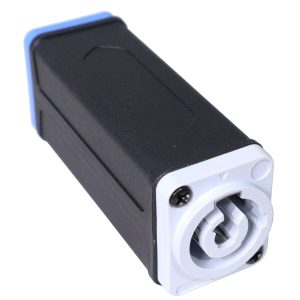 PowerKon cable Coupler Adapter Blue Power In to Gray Power Out - Image 6