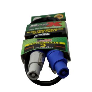 3 Ft. 14 AWG High Performance Power Cord Blue to Grey for Power Connection Compatible devices - Image 2
