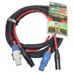 10 Ft. Grey/XLR-F Connector to Blue/XLR-M Link Cable for Power Connection compatible devices - Image 2
