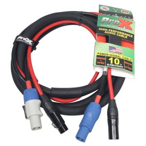 10 Ft. Grey/XLR-F Connector to Blue/XLR-M Link Cable for Power Connection compatible devices - Image 4