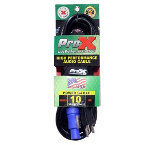 10 Ft. 14 AWG High Performance Power Cord NEMA 5-15 Edison to Blue Male for Power Connection compatible devices - Image 3