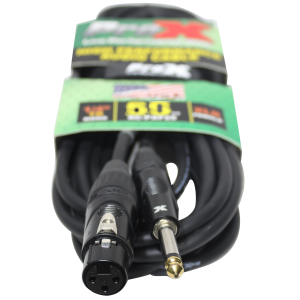 50 Ft. Unbalanced 1/4" TS to XLR-F High Performance Audio Cable - Image 2