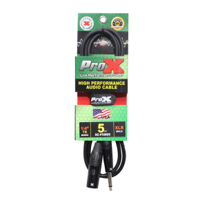 5 Ft. Unbalanced 1/4" TS to XLR3-M High Performance Audio Cable - Image 3