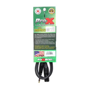 5 Ft. Unbalanced 1/4" TS to XLR3-M High Performance Audio Cable - Image 4