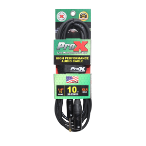 10 Ft. Unbalanced 1/4" TS-M to XLR3-M High Performance Audio Cable - Image 3