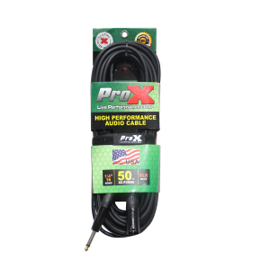 50 Ft. Unbalanced 1/4" TS-M to XLR3-M High Performance Audio Cable - Image 3