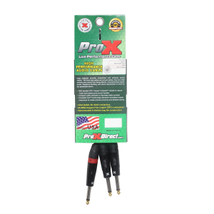 3 Ft. 1/4" TS-M to Dual 1/4" TS-M High Performance Audio Cable - Image 4