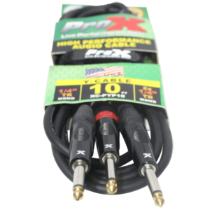 10 Ft. 1/4" TS-M to Dual 1/4" TS-M High Performance Audio Cable - Image 2