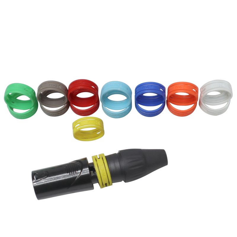 ProX Color Ring Replacements for XLR Cables 8 Pack - Image 3