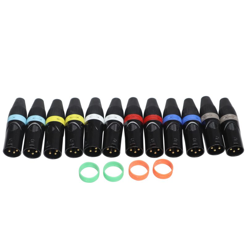 ProX Color Ring Replacements for XLR Cables 8 Pack - Image 4