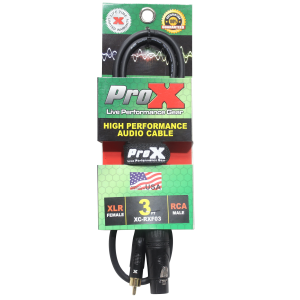 3 Ft. Unbalanced RCA to XLR-F High Performance Audio Cable - Image 3
