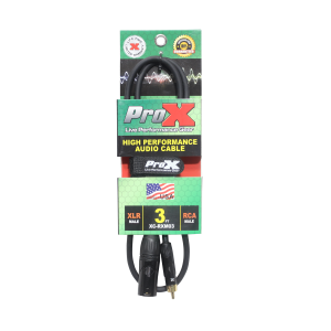 3 Ft. Unbalanced RCA to XLR3-M High Performance Audio Cable - Image 3