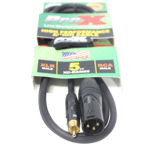 5 Ft. Unbalanced RCA to XLR3-M High Performance Audio Cable - Image 2