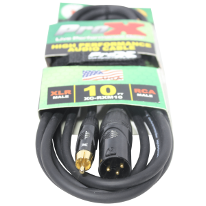 10 Ft. Unbalanced RCA to XLR3-M High Performance Audio Cable - Image 2
