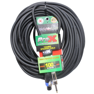 100 Ft. SpeakOn to 1/4" TS-M High Performance Speaker Cable 12AWG - Image 2