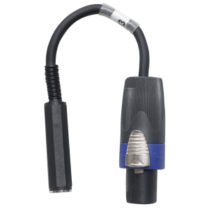 6" Speaker twist connector Male to 1/4" TS-F Female High Performance Speaker Cable - Image 3