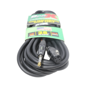 25 Ft. Balanced 1/4" TRS to XLR3-F High Performance Audio Cable - Image 2