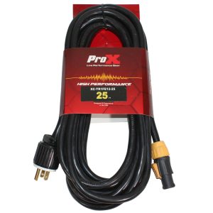 25 Ft. 12AWG 120VAC Male Edison NEMA 5-15P to Powerkon for Power Connection compatible devices - Image 3