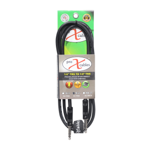 5 Ft. Balanced 1/4" TRS-M to TRS-M High Performance Audio Cable - Image 2