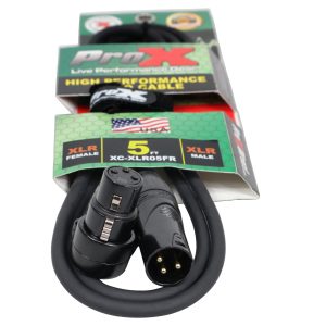 5 Ft Balanced Right-angle XLR-F to XLR-M High Performance Audio Cable Female - Image 3
