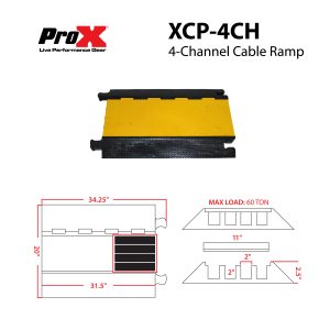 Professional Cable Ramp Protector - 4 Channels - Image 5