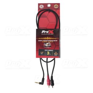3 Ft. Audio Cable 1/8" (3.5mm) Mini TRS to Dual RCA-M - Image 2