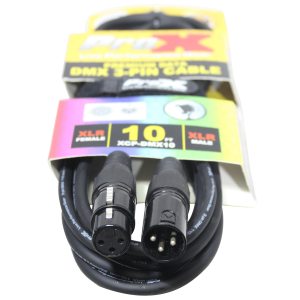 10 Ft. DMX XLR3-M to XLR3-F Premium Cable - Image 2