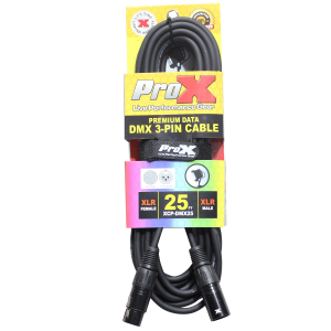 25 Ft. DMX XLR3-M to XLR3-F Premium Cable - Image 3