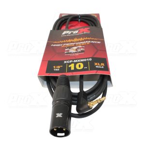 10 Ft. Unbalanced 1/8" (3.5mm) TRS Mini to XLR-M Premium Audio Cable - Image 2