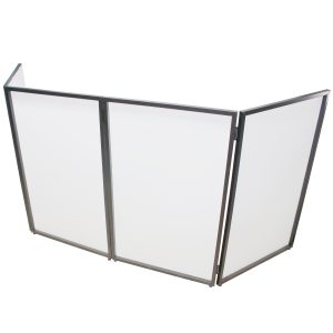 ProX 4 Panel DJ Facade Black Panels W/Carry Bag Incl 4 Black & 4 White Scrims