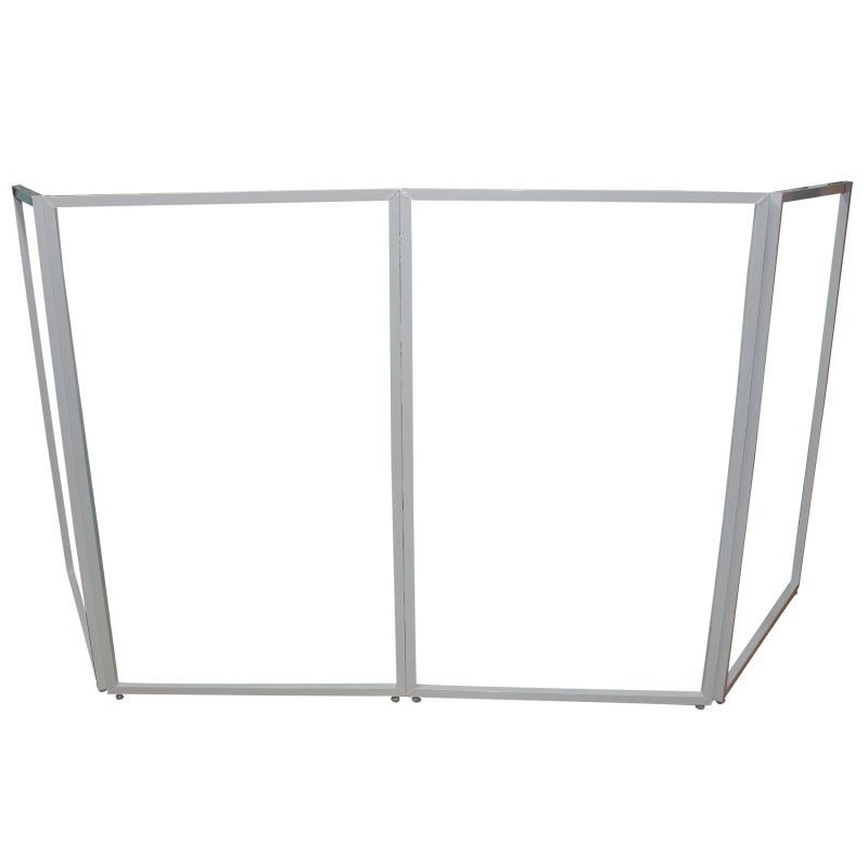 ProX Four Panel Collapse and Go DJ Facade W-White Frame and Carry Bag | Black and White Scrims - Image 10