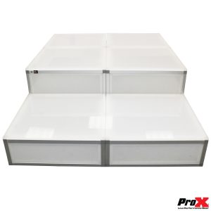ProX Lumo Stage Acrylic Platform 2'x2'x16' Cube Section Riser - Image 16