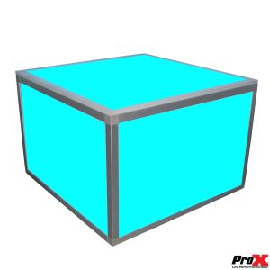ProX Lumo Stage Acrylic Platform 2'x2'x16' Cube Section Riser - Image 2