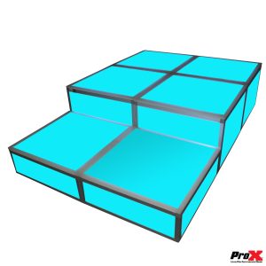 ProX Lumo Stage Acrylic Platform 2'x2'x16' Cube Section Riser - Image 12
