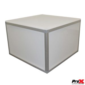 ProX Lumo Stage Acrylic Platform 2'x2'x16' Cube Section Riser - Image 3
