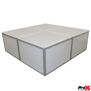 ProX Lumo Stage Acrylic Platform 2'x2'x16' Cube Section Riser - Image 17