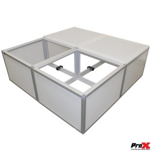 ProX Lumo Stage Acrylic Platform 2'x2'x16' Cube Section Riser - Image 19