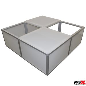 ProX Lumo Stage Acrylic Platform 2'x2'x16' Cube Section Riser - Image 20