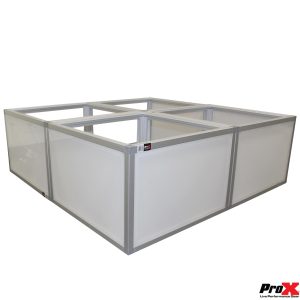 ProX Lumo Stage Acrylic Platform 2'x2'x16' Cube Section Riser - Image 21