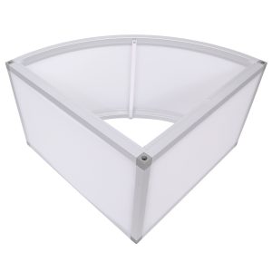 ProX Lumo Stage Acrylic Platform 2'x2'x16" Rounded Cube Section Riser for LED Lighting Dance Floor - Image 5