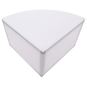 ProX Lumo Stage Acrylic Platform 2'x2'x16" Rounded Cube Section Riser for LED Lighting Dance Floor - Image 6