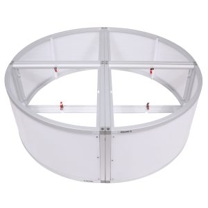 ProX Lumo Stage Acrylic Platform 2'x2'x16" Rounded Cube Section Riser for LED Lighting Dance Floor - Image 8