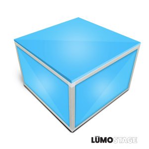 ProX Lumo Stage Acrylic Platform 2'x'2x24" Cube Section Riser for LED Lighting Dance Floor