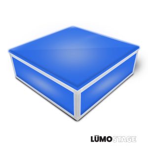 ProX Lumo Stage Acrylic Platform 2'x'2x8" Cube Section Riser for LED Lighting Dance Floor