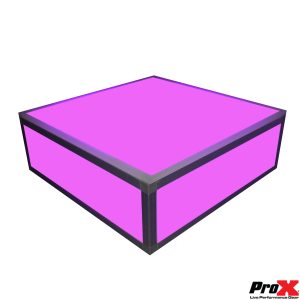 ProX Lumo Stage Acrylic Platform 2'x'2x8" Cube Section Riser for LED Lighting Dance Floor - Image 4