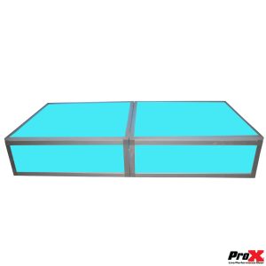 ProX Lumo Stage Acrylic Platform 2'x'2x8" Cube Section Riser for LED Lighting Dance Floor - Image 6