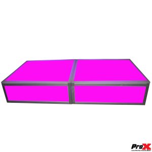 ProX Lumo Stage Acrylic Platform 2'x'2x8" Cube Section Riser for LED Lighting Dance Floor - Image 14